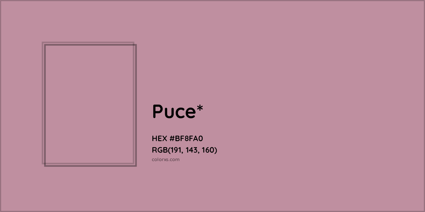 HEX #BF8FA0 Color Name, Color Code, Palettes, Similar Paints, Images