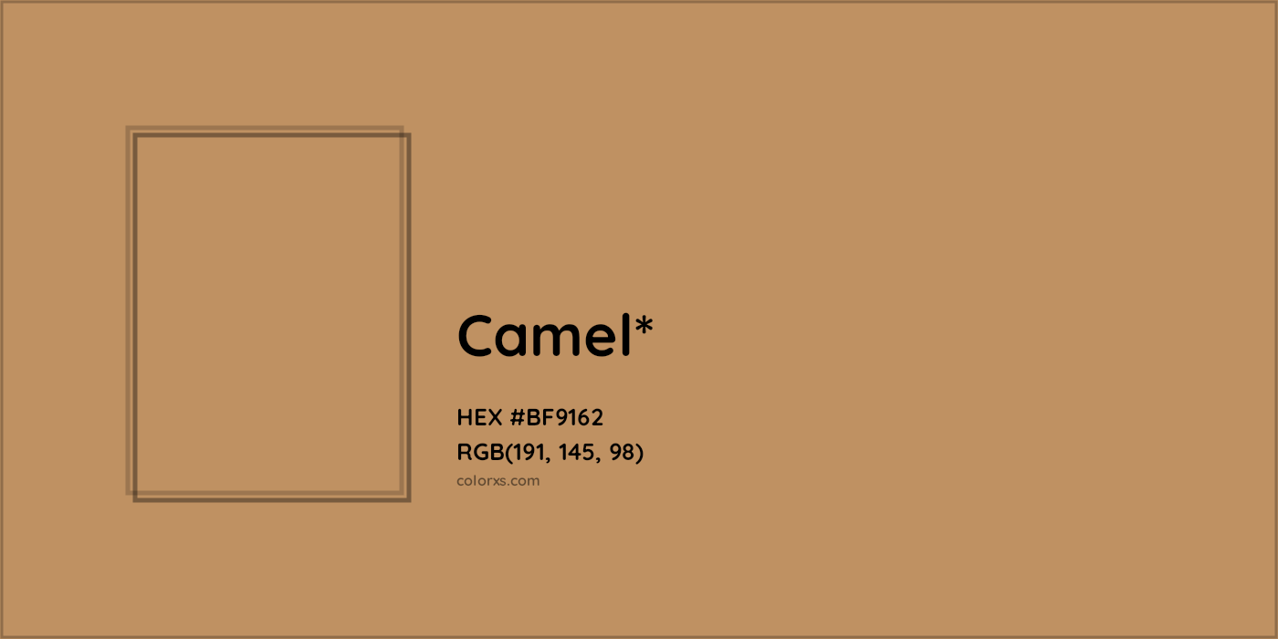 HEX #BF9162 Color Name, Color Code, Palettes, Similar Paints, Images