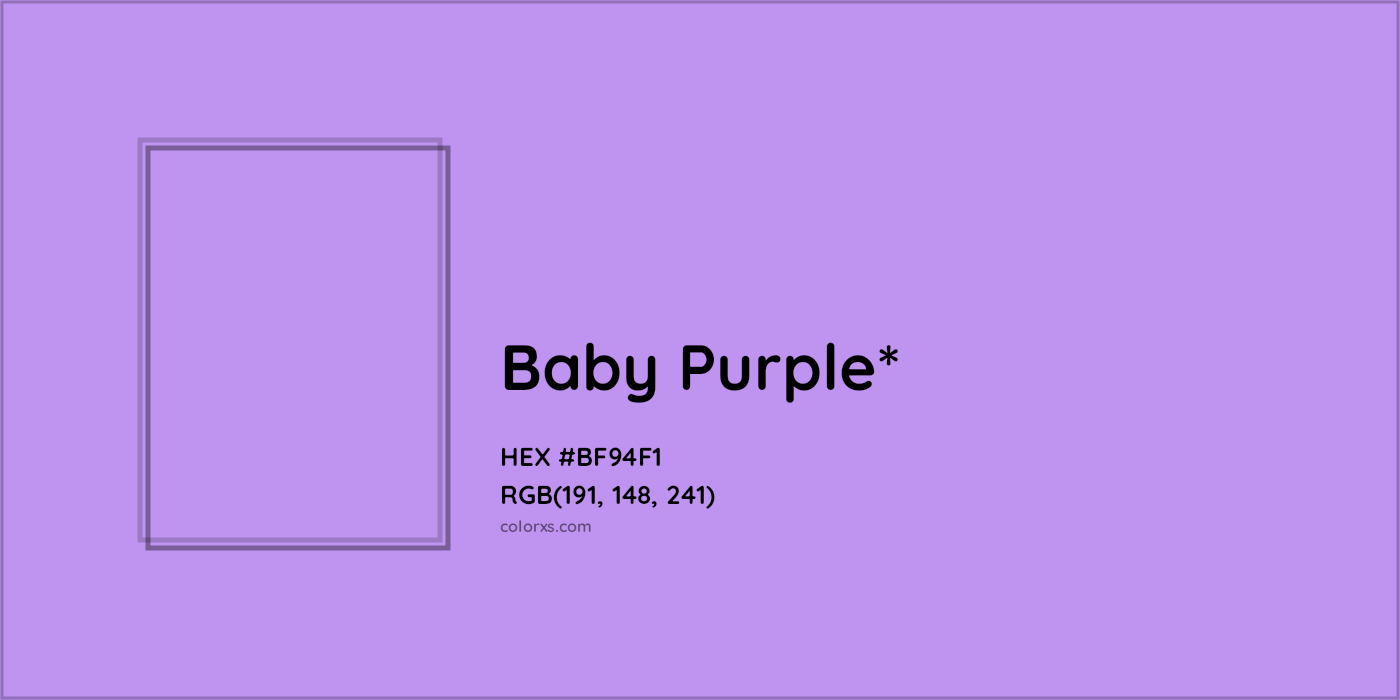 HEX #BF94F1 Color Name, Color Code, Palettes, Similar Paints, Images