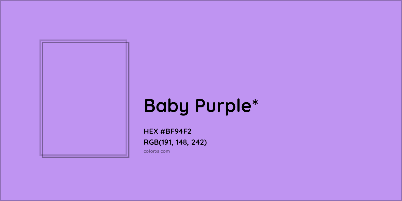 HEX #BF94F2 Color Name, Color Code, Palettes, Similar Paints, Images
