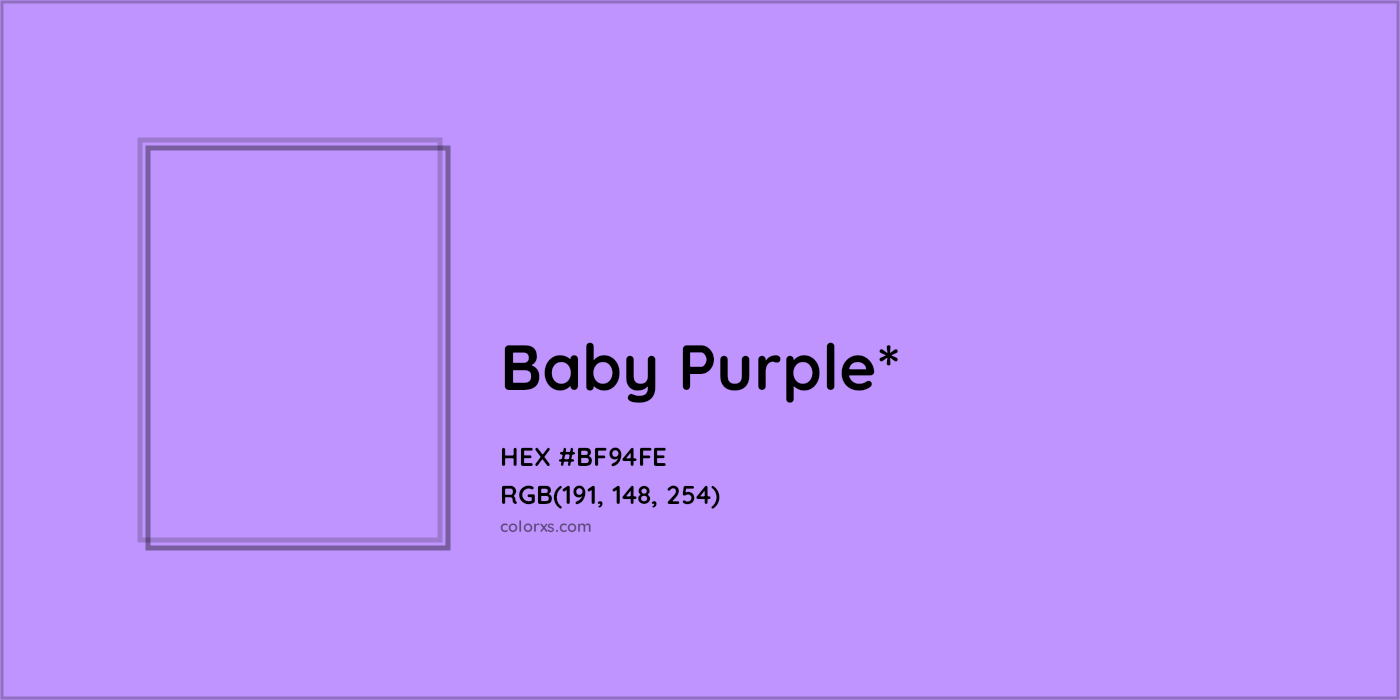 HEX #BF94FE Color Name, Color Code, Palettes, Similar Paints, Images