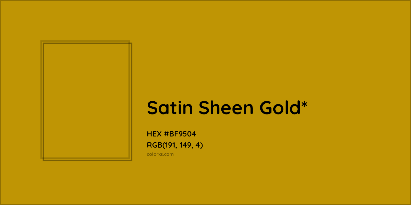 HEX #BF9504 Color Name, Color Code, Palettes, Similar Paints, Images