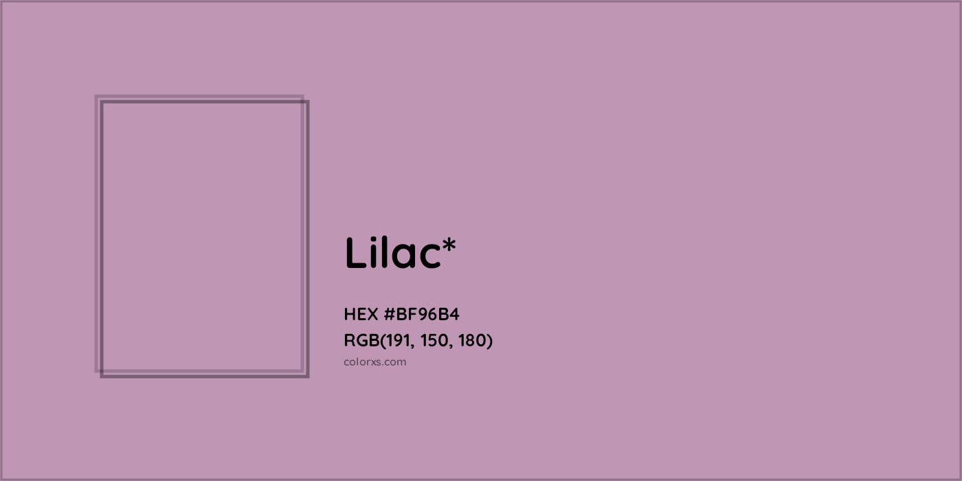 HEX #BF96B4 Color Name, Color Code, Palettes, Similar Paints, Images