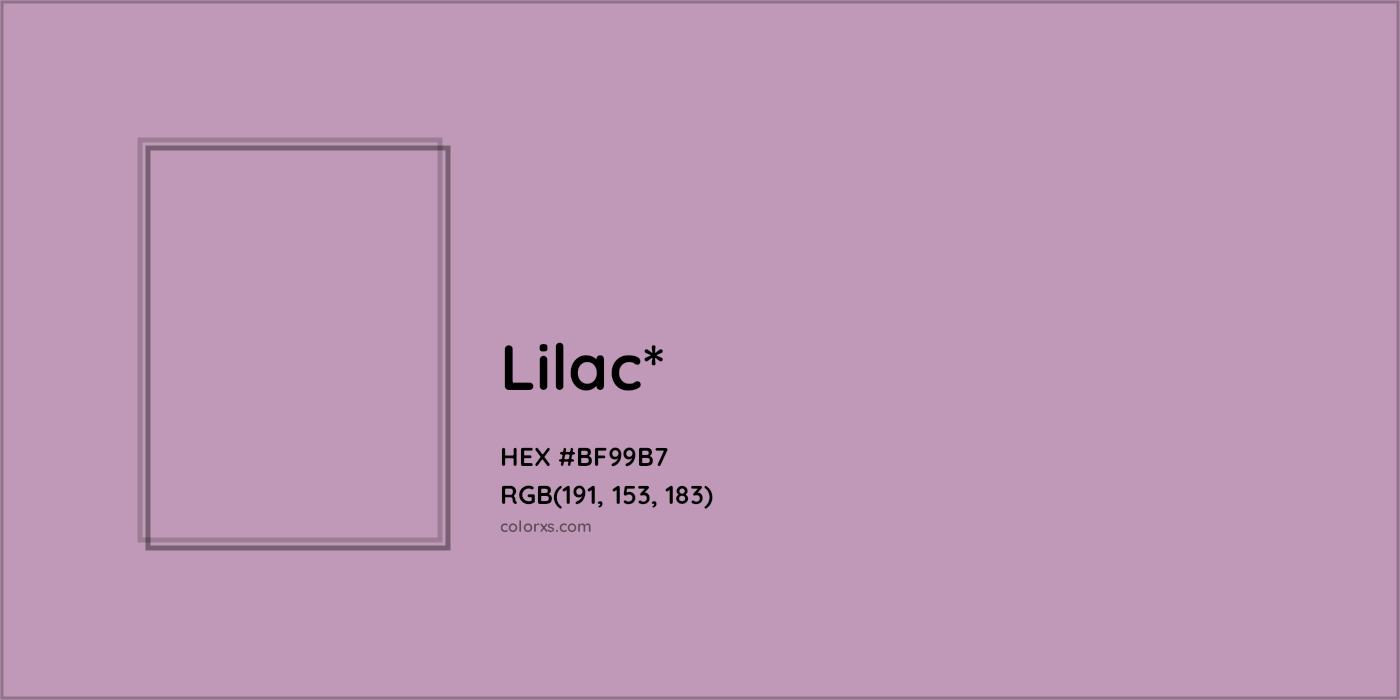 HEX #BF99B7 Color Name, Color Code, Palettes, Similar Paints, Images