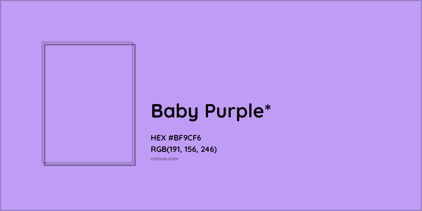 HEX #BF9CF6 Color Name, Color Code, Palettes, Similar Paints, Images
