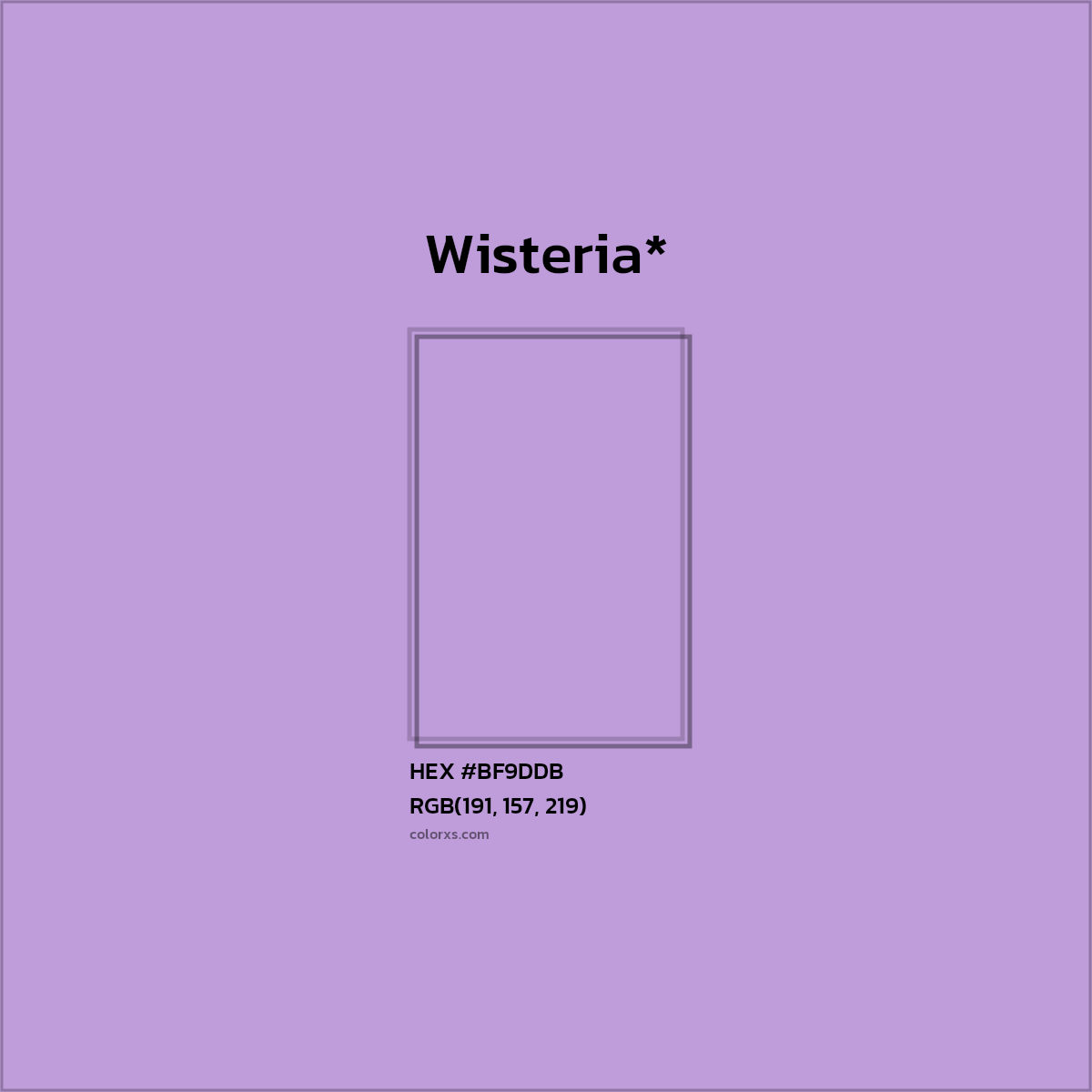 HEX #BF9DDB Color Name, Color Code, Palettes, Similar Paints, Images