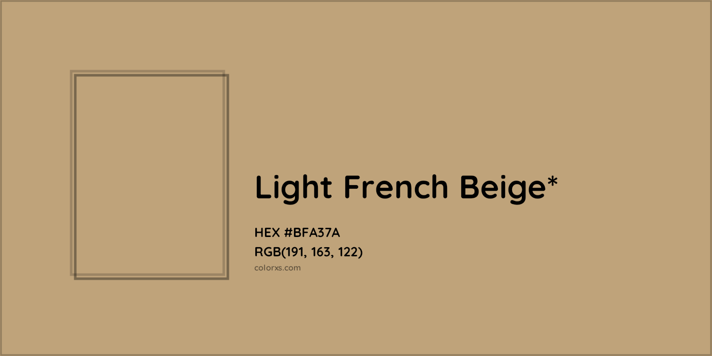 HEX #BFA37A Color Name, Color Code, Palettes, Similar Paints, Images