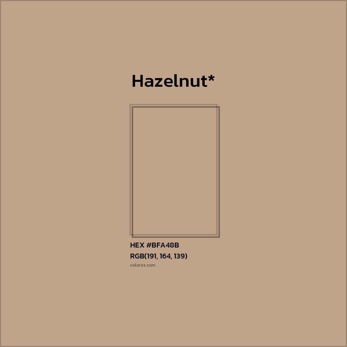 HEX #BFA48B Color Name, Color Code, Palettes, Similar Paints, Images