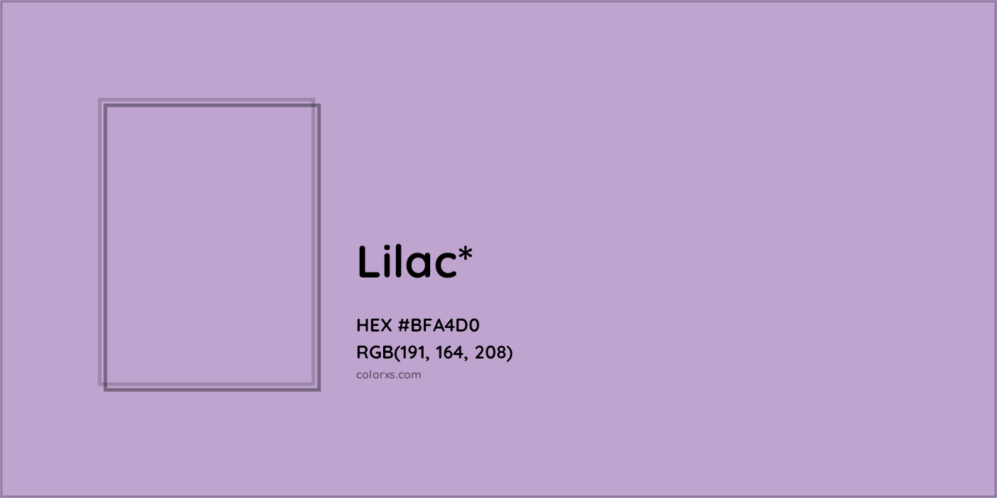 HEX #BFA4D0 Color Name, Color Code, Palettes, Similar Paints, Images