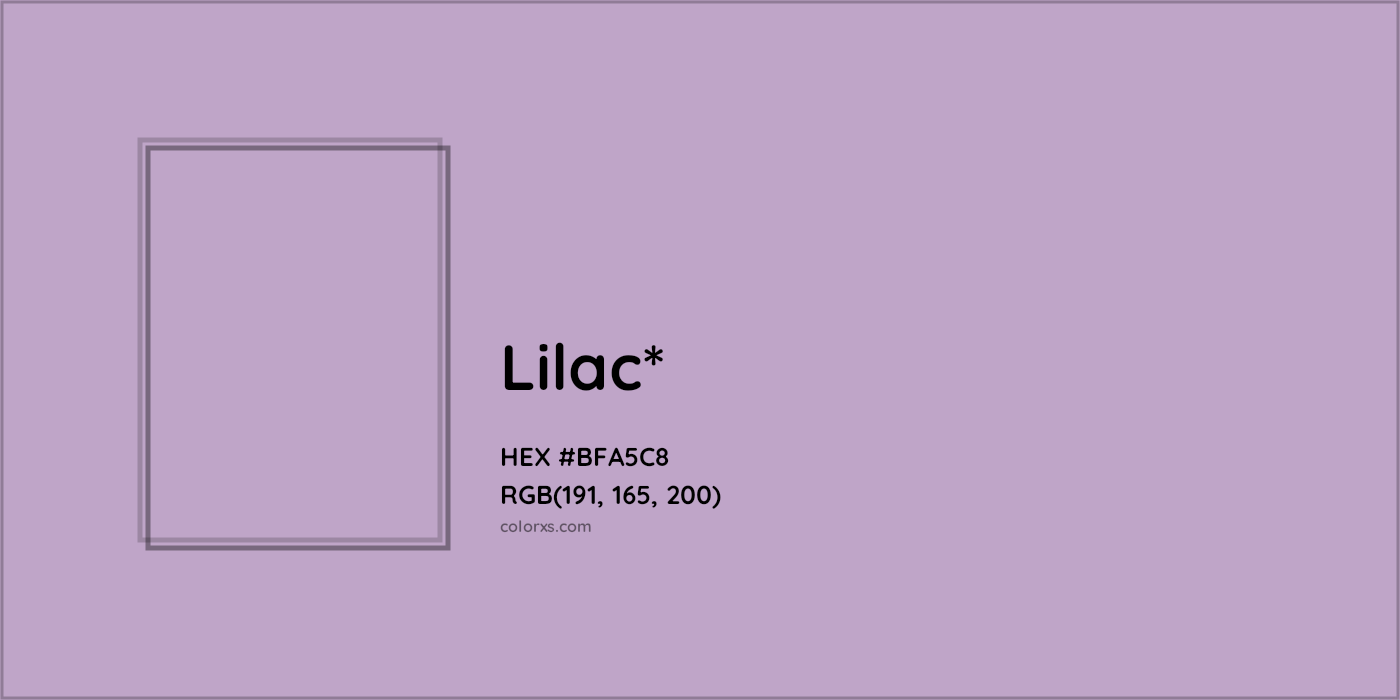 HEX #BFA5C8 Color Name, Color Code, Palettes, Similar Paints, Images