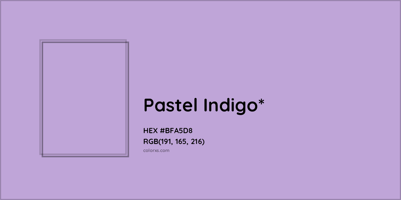 HEX #BFA5D8 Color Name, Color Code, Palettes, Similar Paints, Images