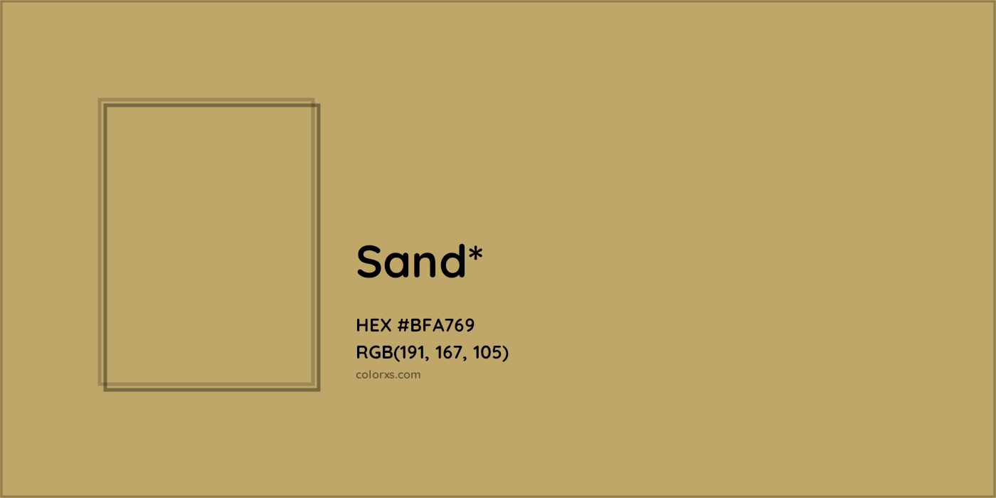 HEX #BFA769 Color Name, Color Code, Palettes, Similar Paints, Images