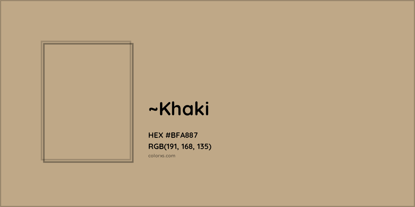 HEX #BFA887 Color Name, Color Code, Palettes, Similar Paints, Images