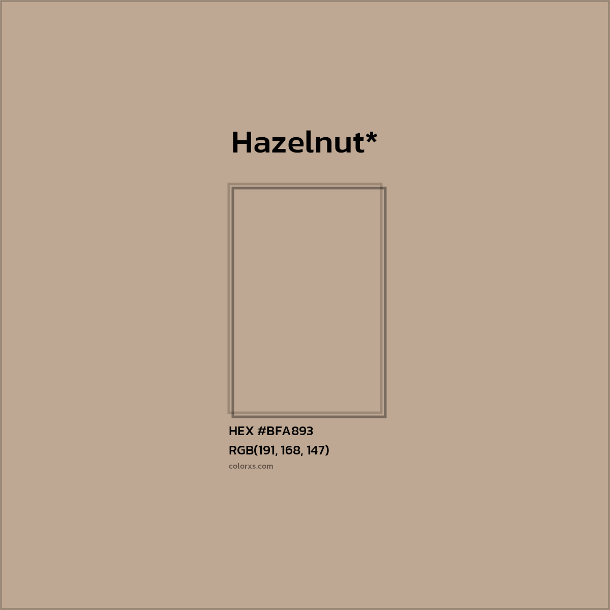 HEX #BFA893 Color Name, Color Code, Palettes, Similar Paints, Images