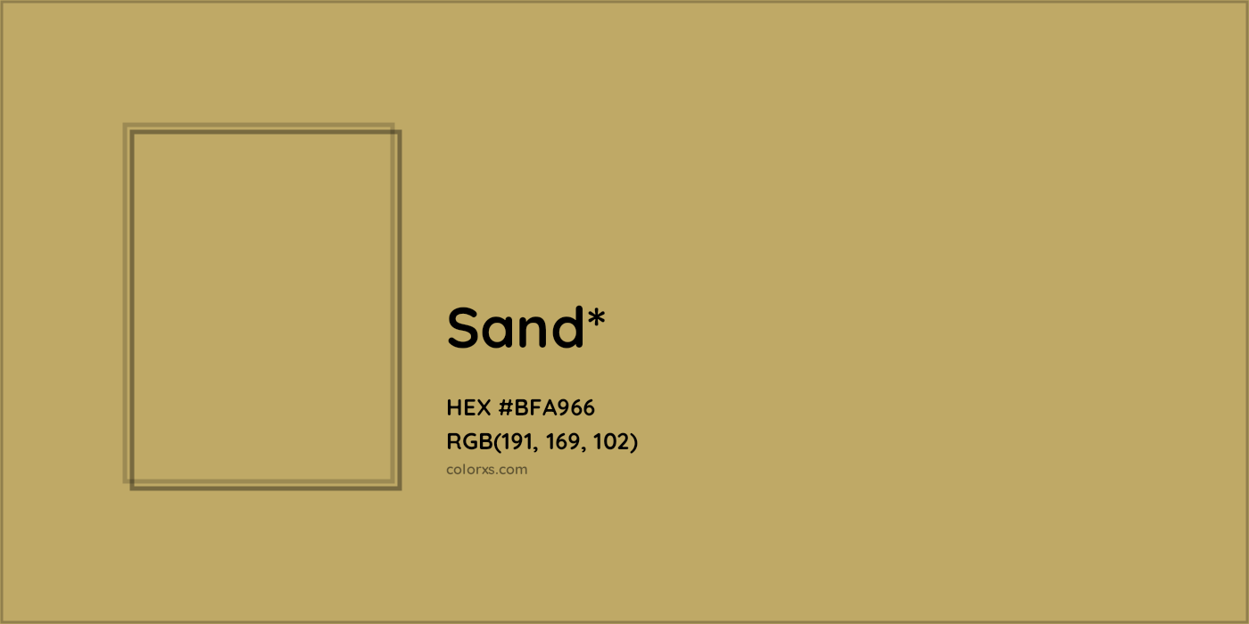 HEX #BFA966 Color Name, Color Code, Palettes, Similar Paints, Images