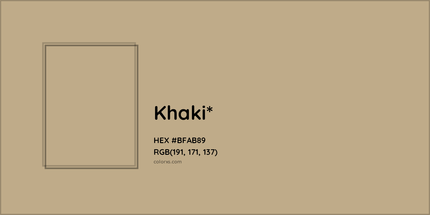 HEX #BFAB89 Color Name, Color Code, Palettes, Similar Paints, Images