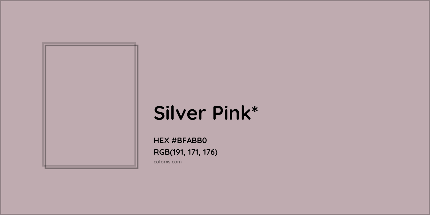 HEX #BFABB0 Color Name, Color Code, Palettes, Similar Paints, Images