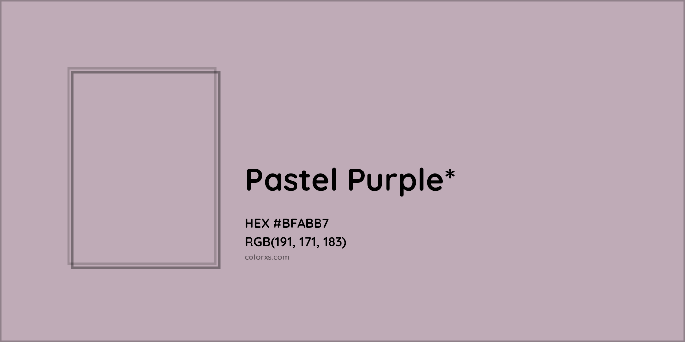 HEX #BFABB7 Color Name, Color Code, Palettes, Similar Paints, Images
