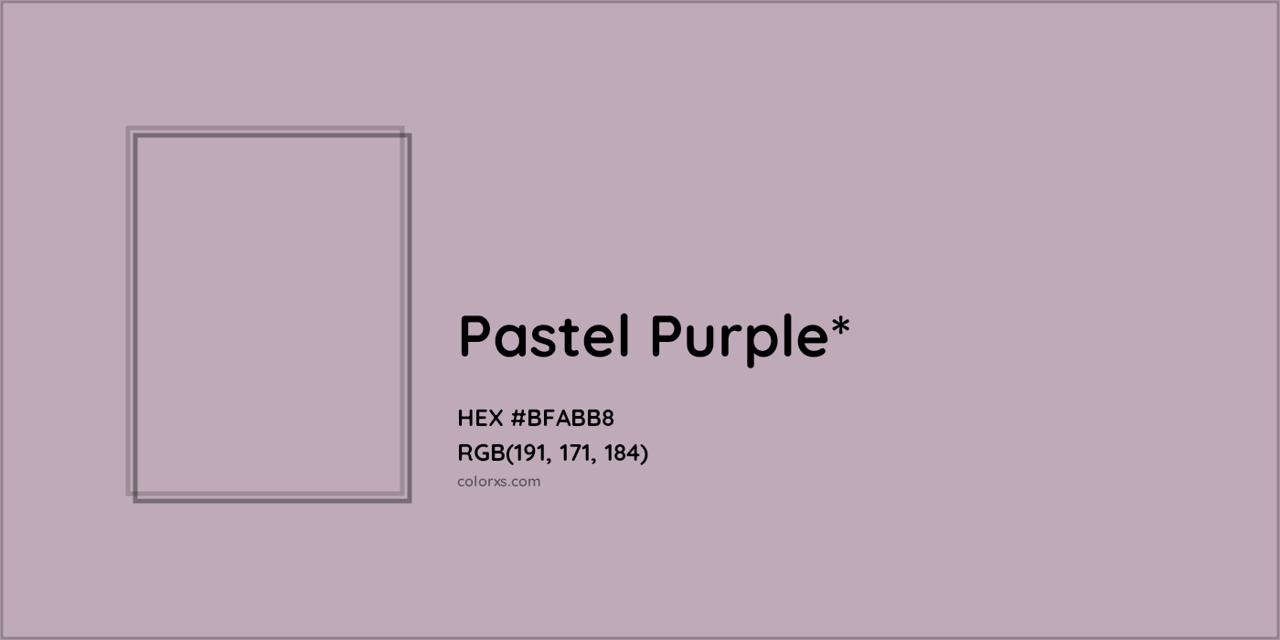 HEX #BFABB8 Color Name, Color Code, Palettes, Similar Paints, Images