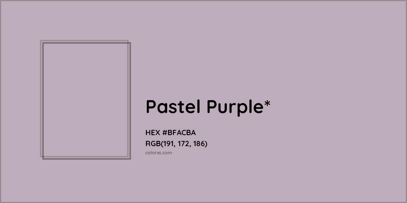HEX #BFACBA Color Name, Color Code, Palettes, Similar Paints, Images