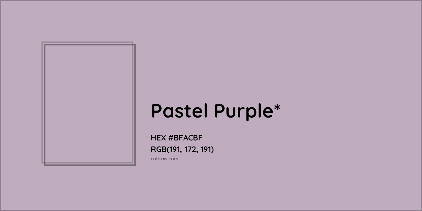 HEX #BFACBF Color Name, Color Code, Palettes, Similar Paints, Images