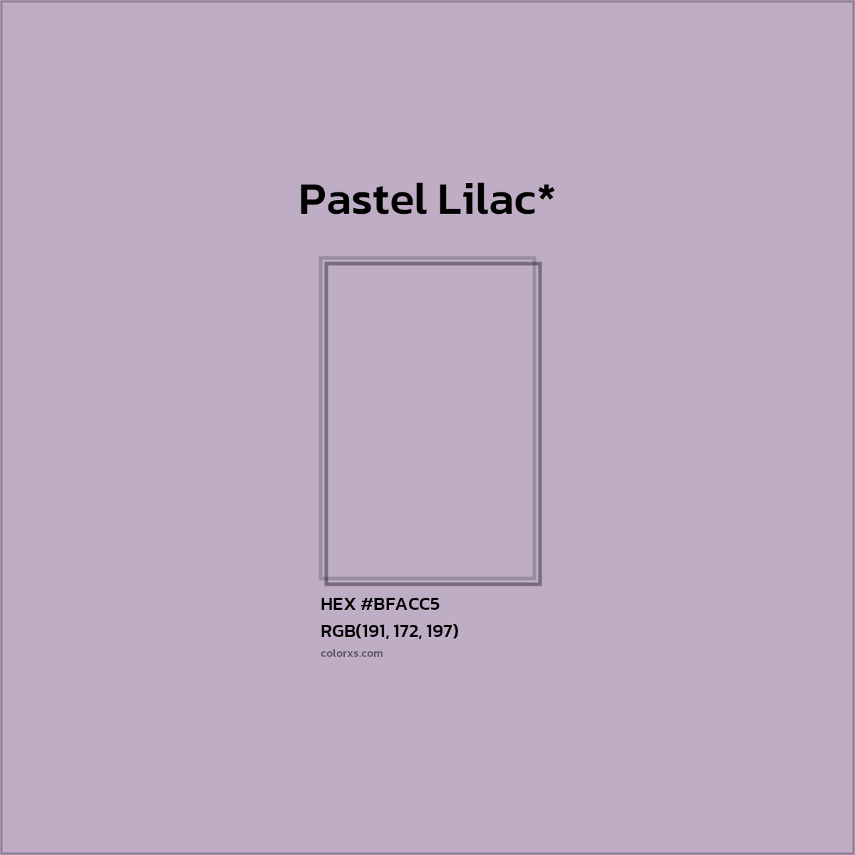 HEX #BFACC5 Color Name, Color Code, Palettes, Similar Paints, Images