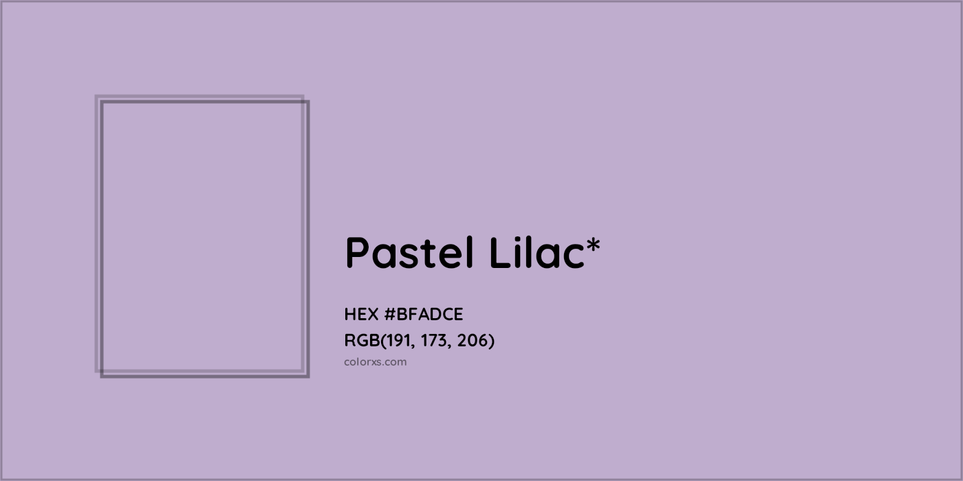 HEX #BFADCE Color Name, Color Code, Palettes, Similar Paints, Images