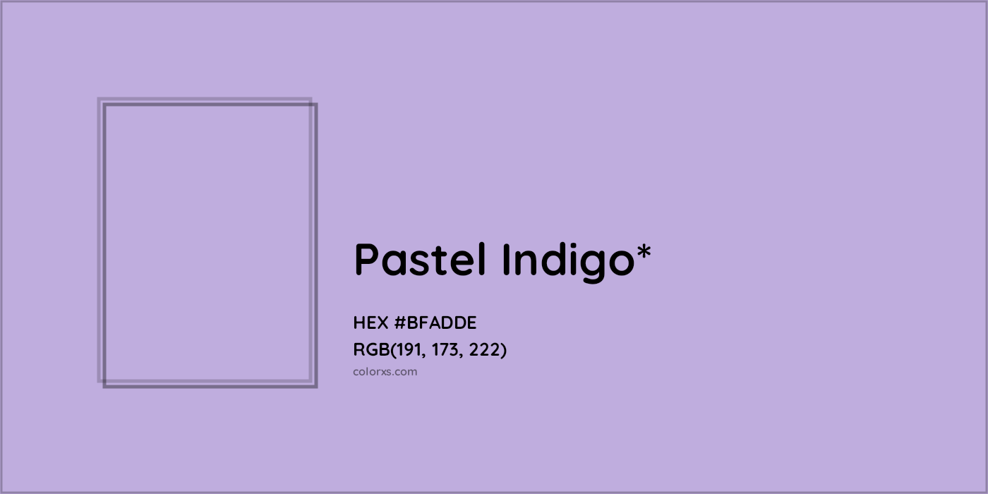 HEX #BFADDE Color Name, Color Code, Palettes, Similar Paints, Images