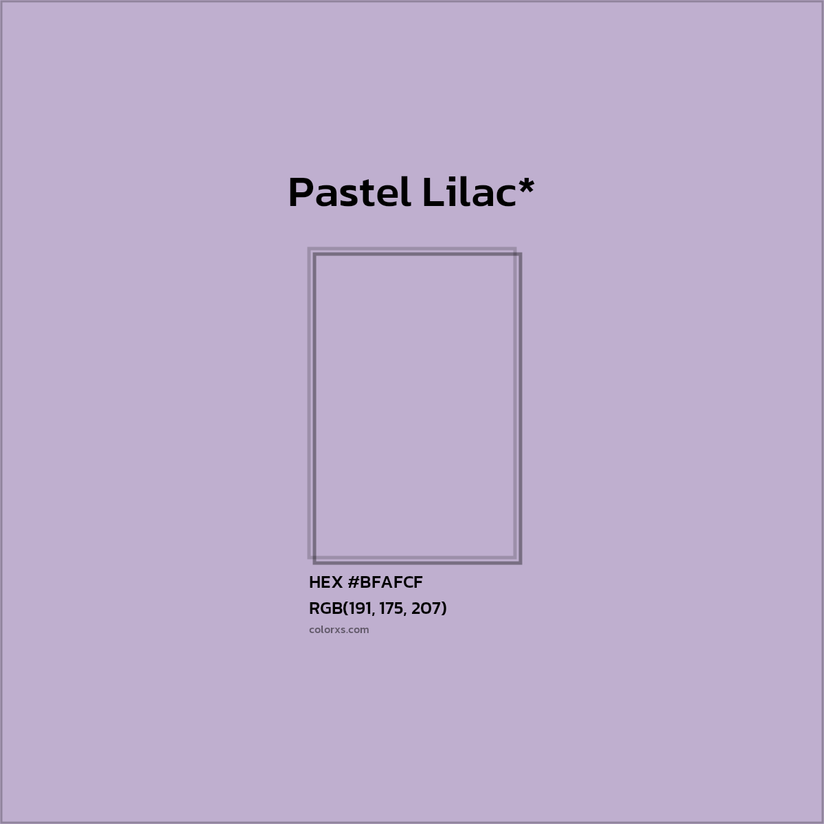 HEX #BFAFCF Color Name, Color Code, Palettes, Similar Paints, Images