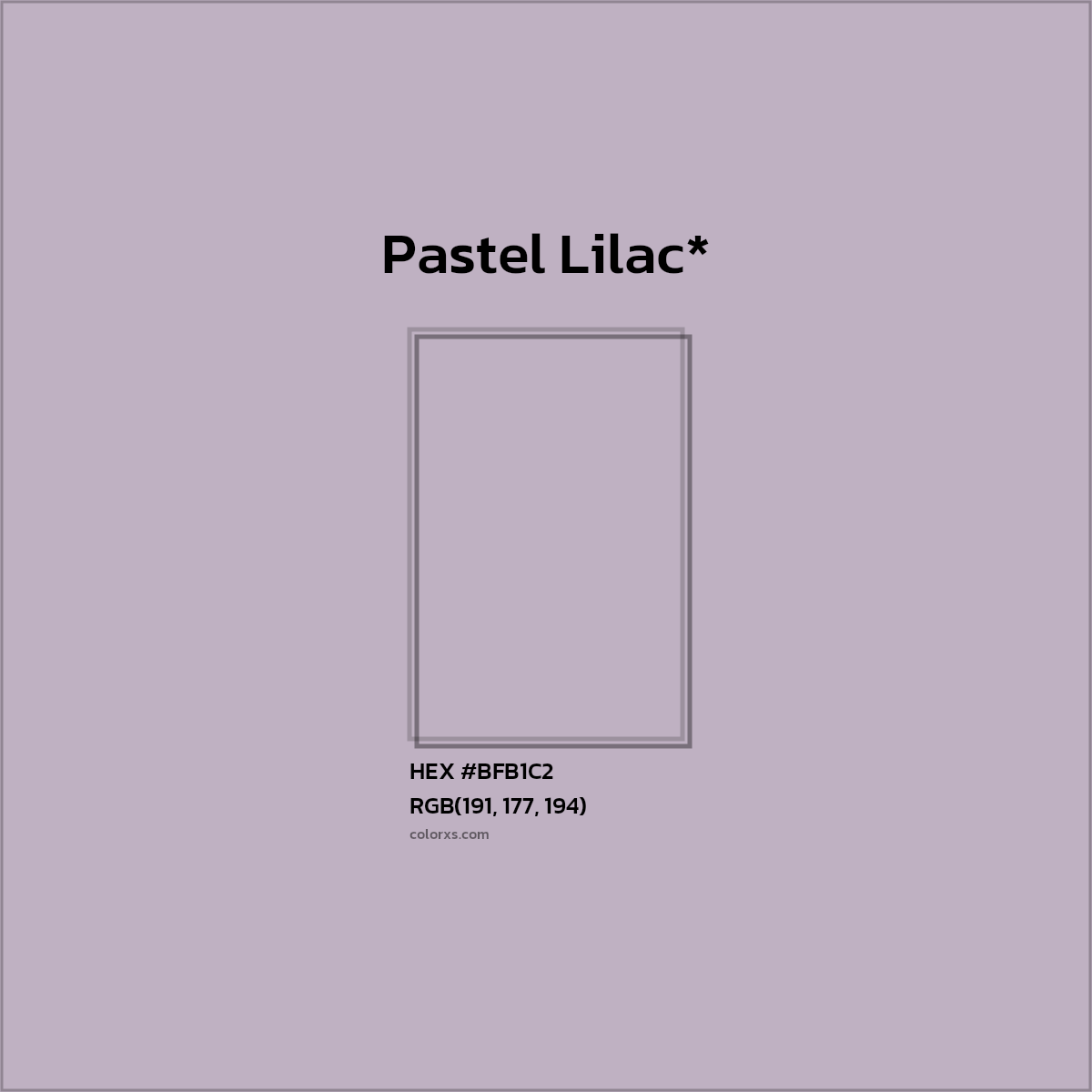 HEX #BFB1C2 Color Name, Color Code, Palettes, Similar Paints, Images