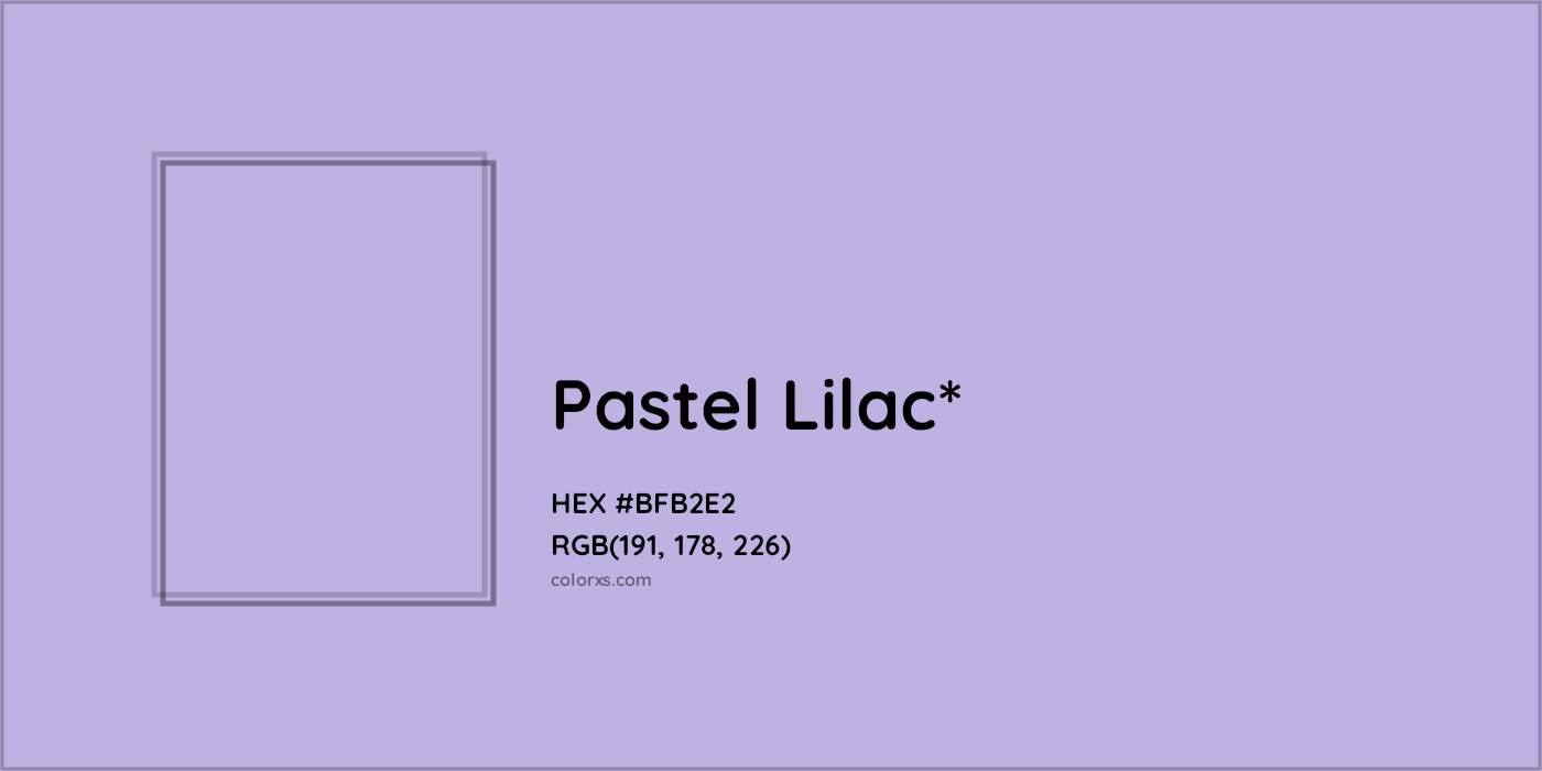HEX #BFB2E2 Color Name, Color Code, Palettes, Similar Paints, Images