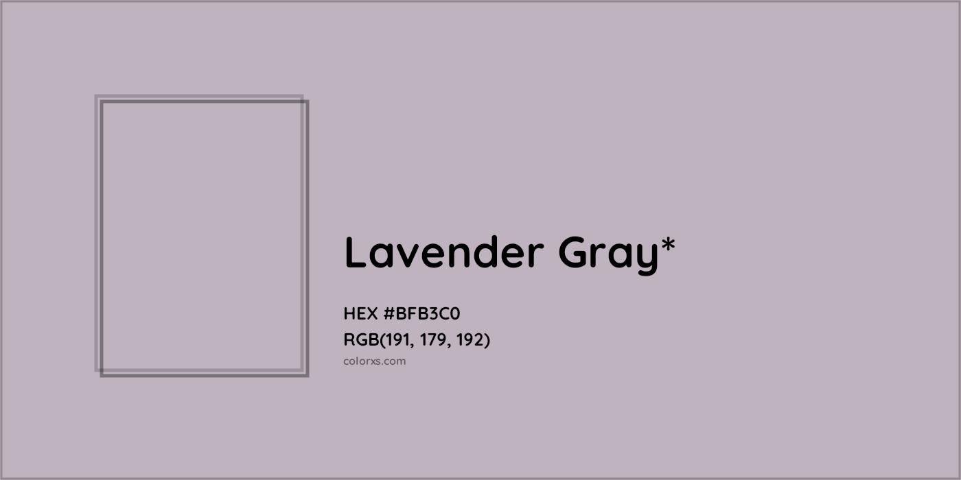 HEX #BFB3C0 Color Name, Color Code, Palettes, Similar Paints, Images