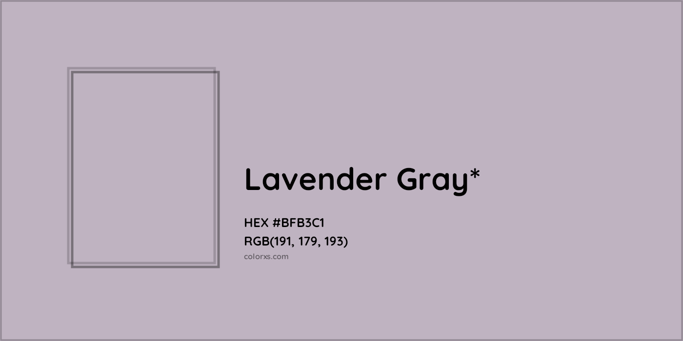 HEX #BFB3C1 Color Name, Color Code, Palettes, Similar Paints, Images