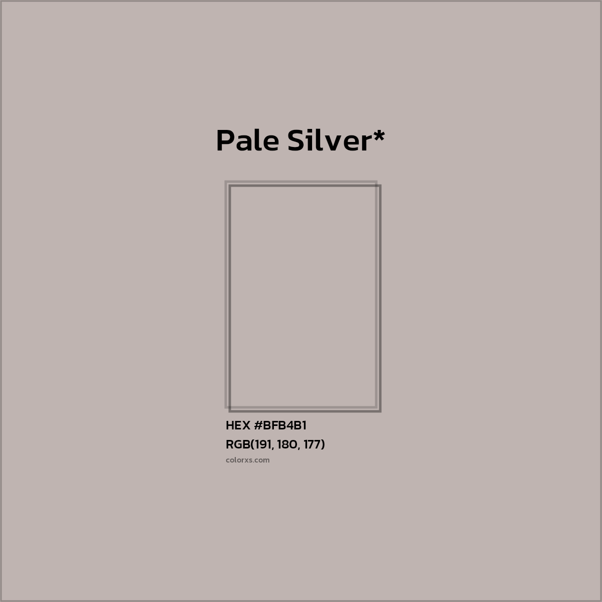 HEX #BFB4B1 Color Name, Color Code, Palettes, Similar Paints, Images