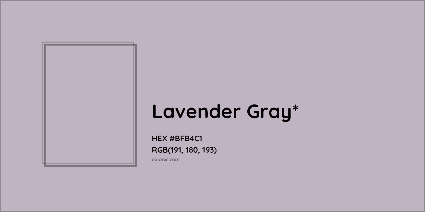 HEX #BFB4C1 Color Name, Color Code, Palettes, Similar Paints, Images