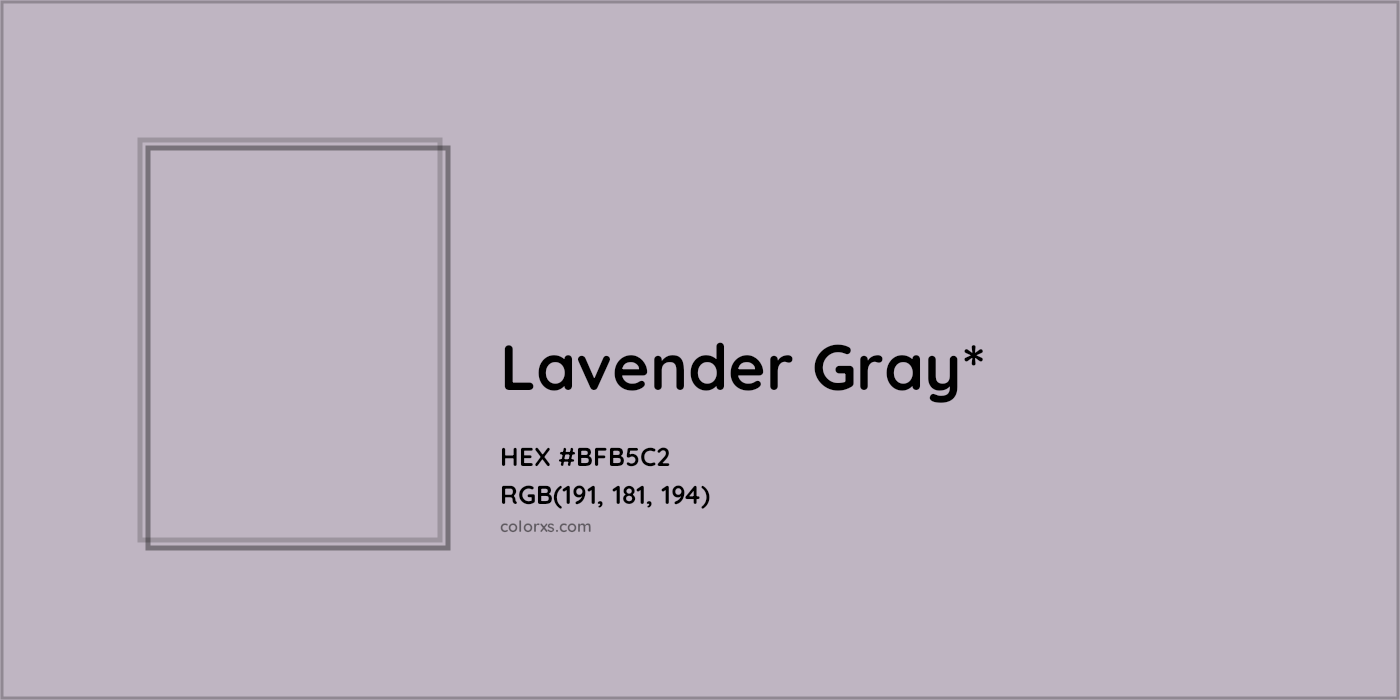 HEX #BFB5C2 Color Name, Color Code, Palettes, Similar Paints, Images