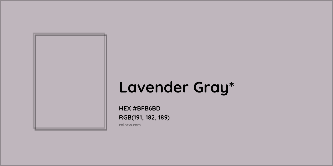 HEX #BFB6BD Color Name, Color Code, Palettes, Similar Paints, Images