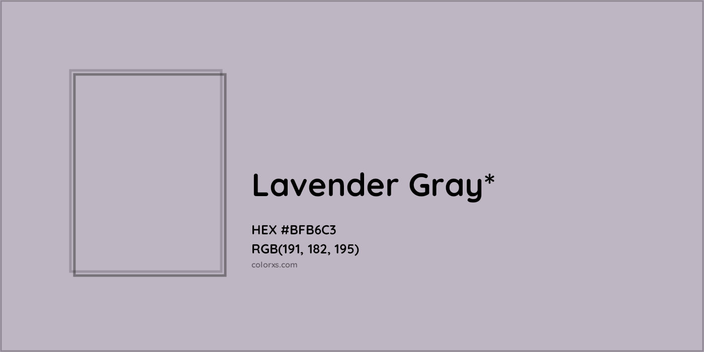 HEX #BFB6C3 Color Name, Color Code, Palettes, Similar Paints, Images