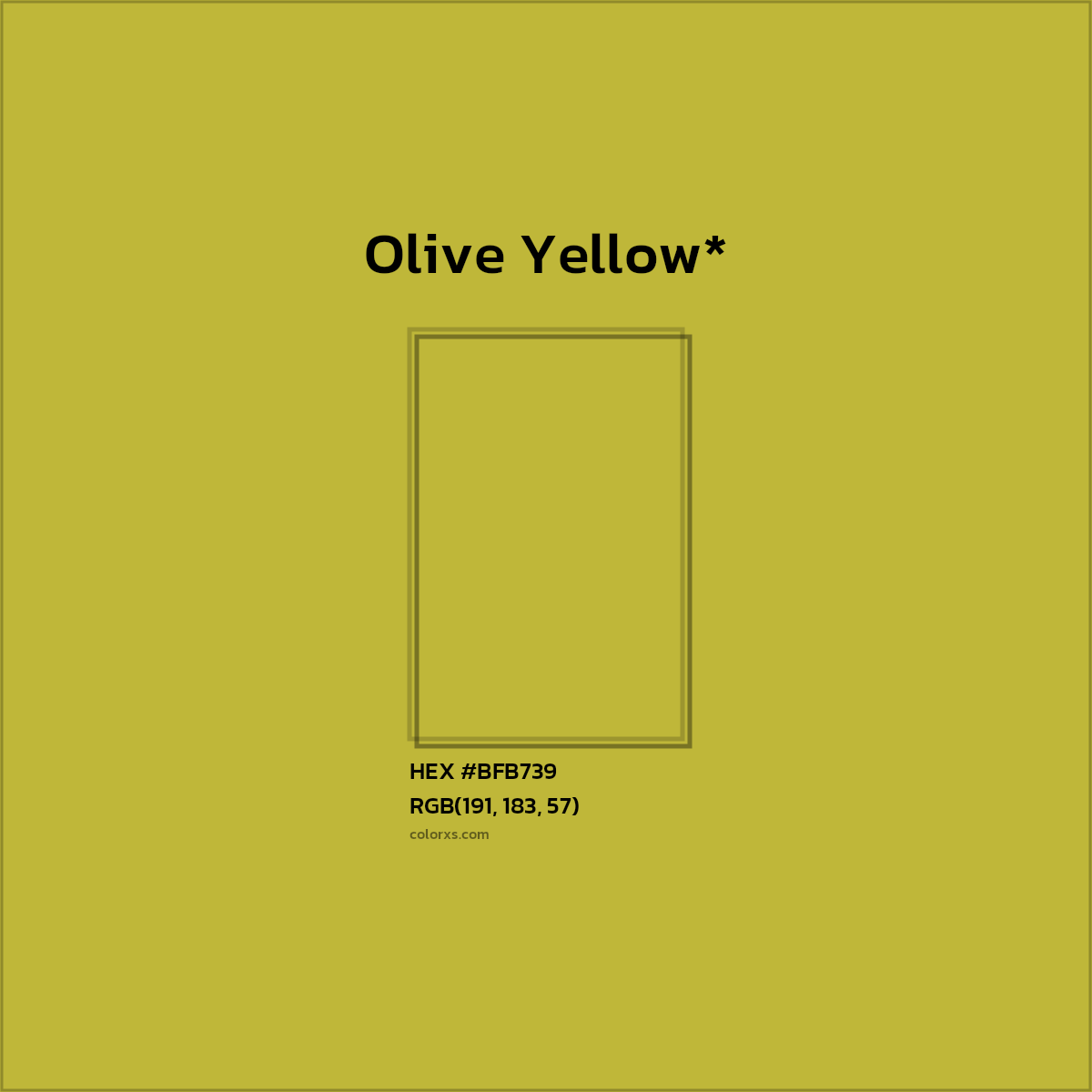 HEX #BFB739 Color Name, Color Code, Palettes, Similar Paints, Images