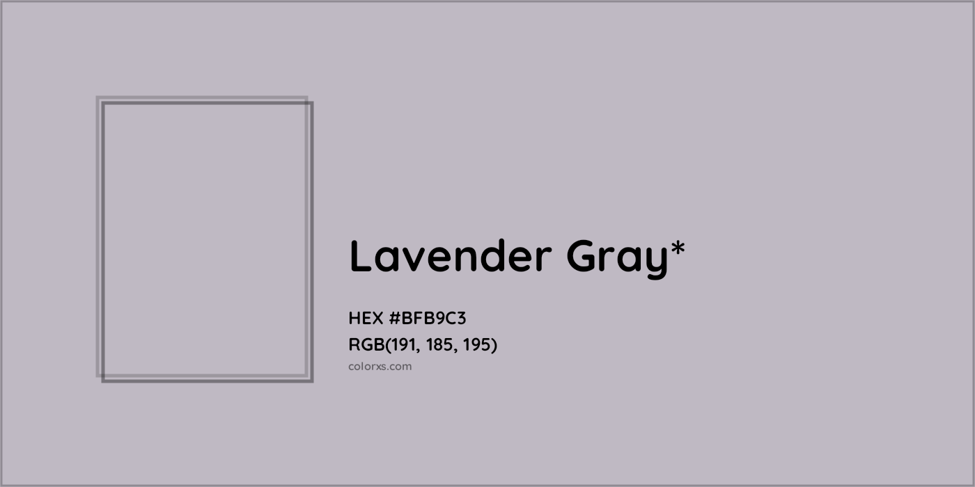 HEX #BFB9C3 Color Name, Color Code, Palettes, Similar Paints, Images