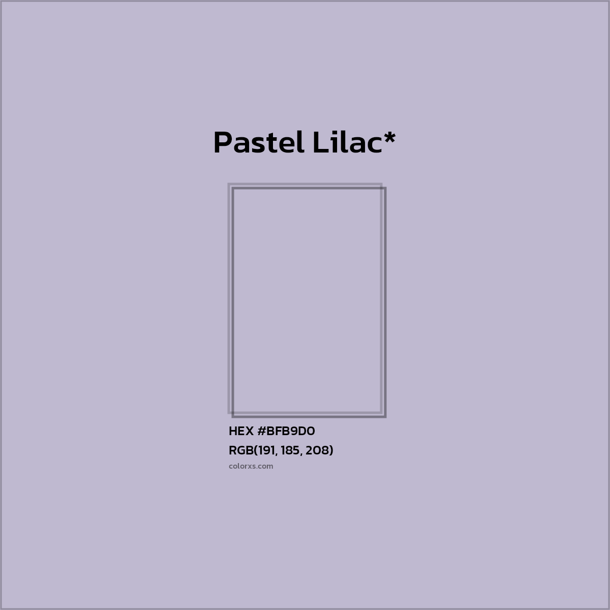 HEX #BFB9D0 Color Name, Color Code, Palettes, Similar Paints, Images