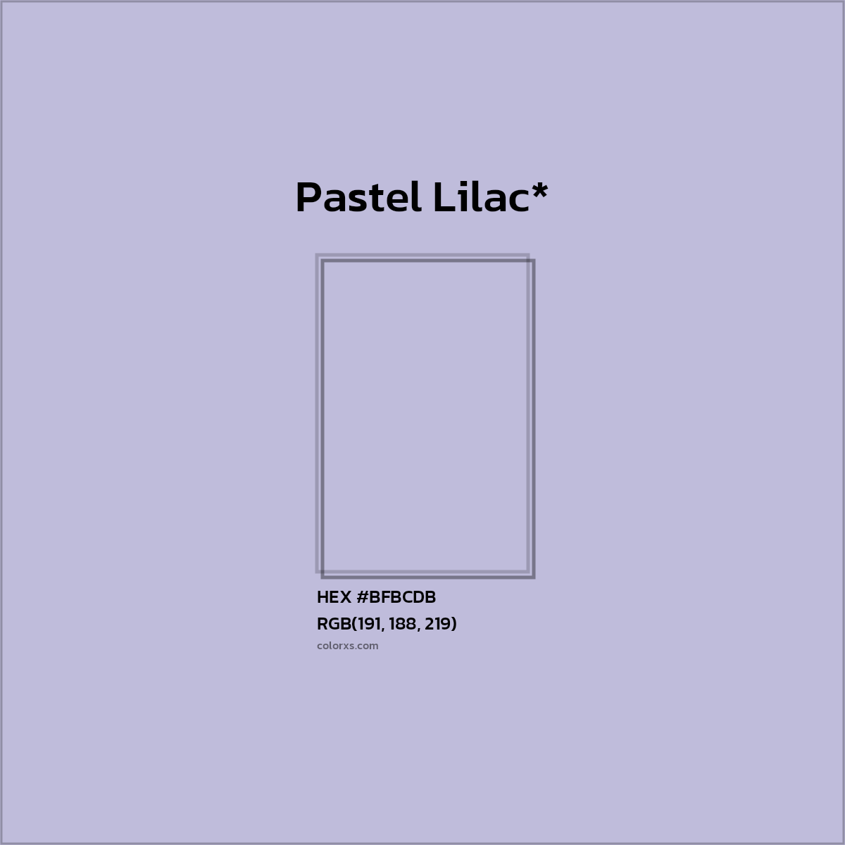 HEX #BFBCDB Color Name, Color Code, Palettes, Similar Paints, Images