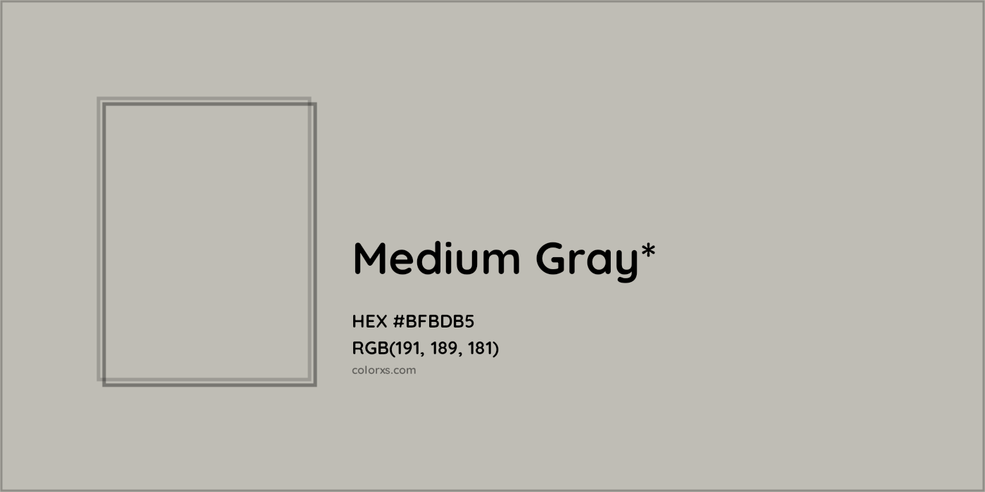 HEX #BFBDB5 Color Name, Color Code, Palettes, Similar Paints, Images