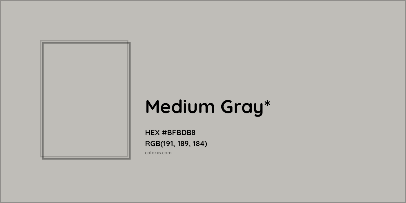 HEX #BFBDB8 Color Name, Color Code, Palettes, Similar Paints, Images