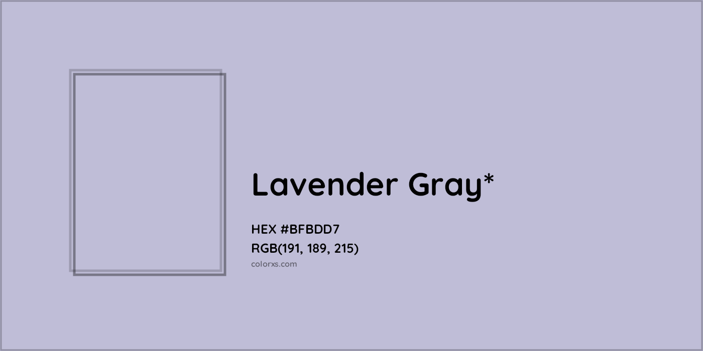 HEX #BFBDD7 Color Name, Color Code, Palettes, Similar Paints, Images