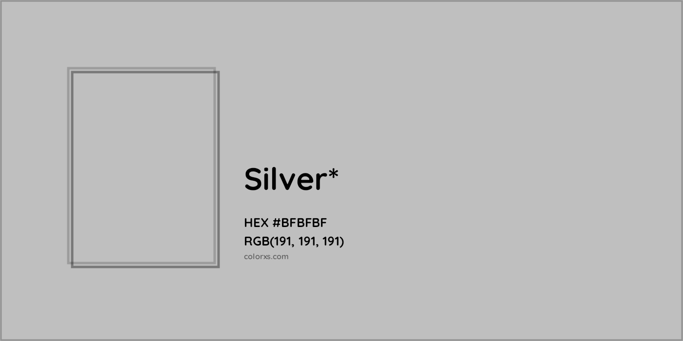 HEX #BFBFBF Color Name, Color Code, Palettes, Similar Paints, Images