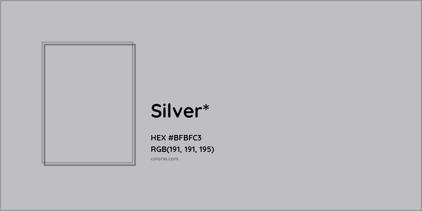 HEX #BFBFC3 Color Name, Color Code, Palettes, Similar Paints, Images