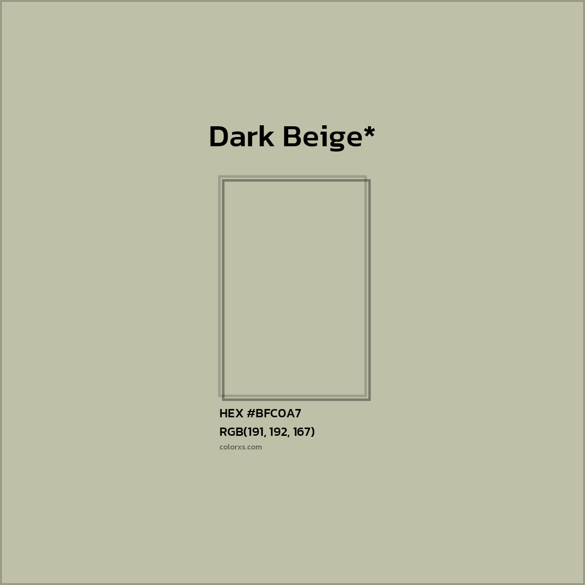 HEX #BFC0A7 Color Name, Color Code, Palettes, Similar Paints, Images