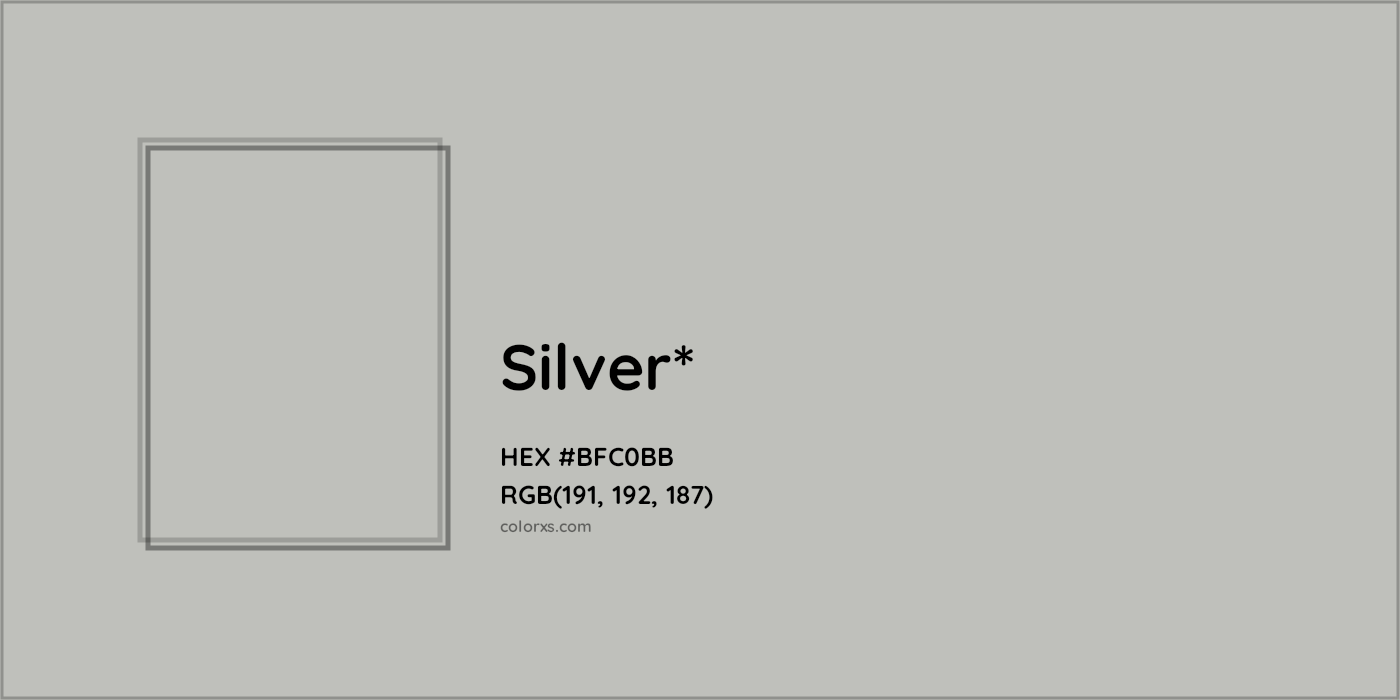 HEX #BFC0BB Color Name, Color Code, Palettes, Similar Paints, Images