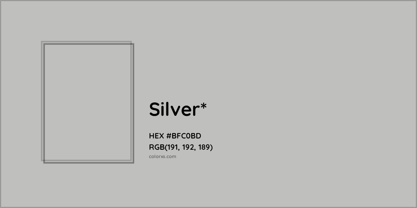 HEX #BFC0BD Color Name, Color Code, Palettes, Similar Paints, Images